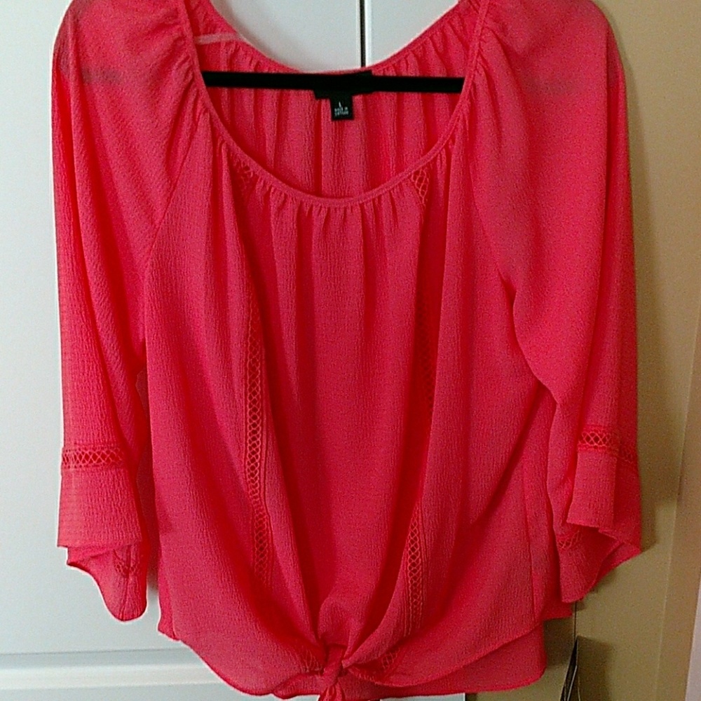 Peach Blouse w/tank